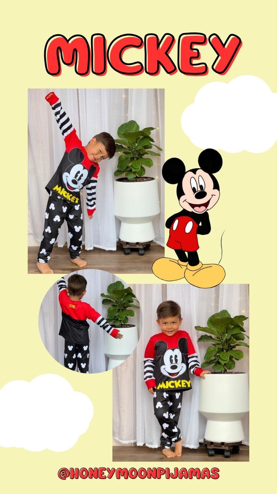 Pijama Niños Manga Larga Mickey Mouse
