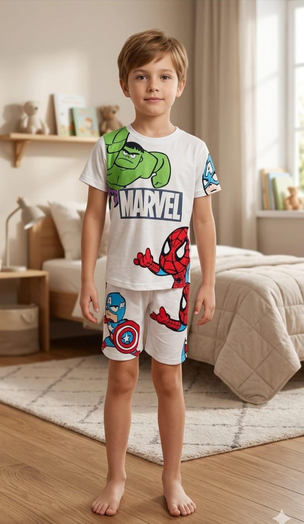 Pijama Niños Bermuda Marvel
