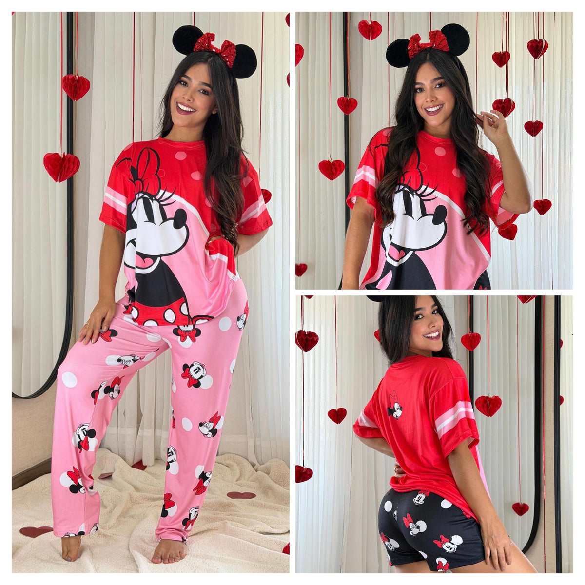 Pijama Trío Minnie Mouse Puntos