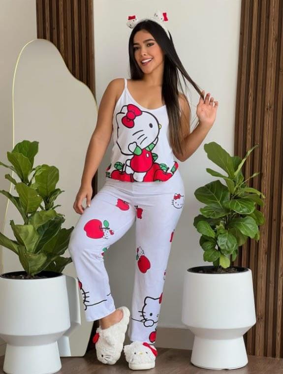 Pijama Pantalón Tira Hello Kitty