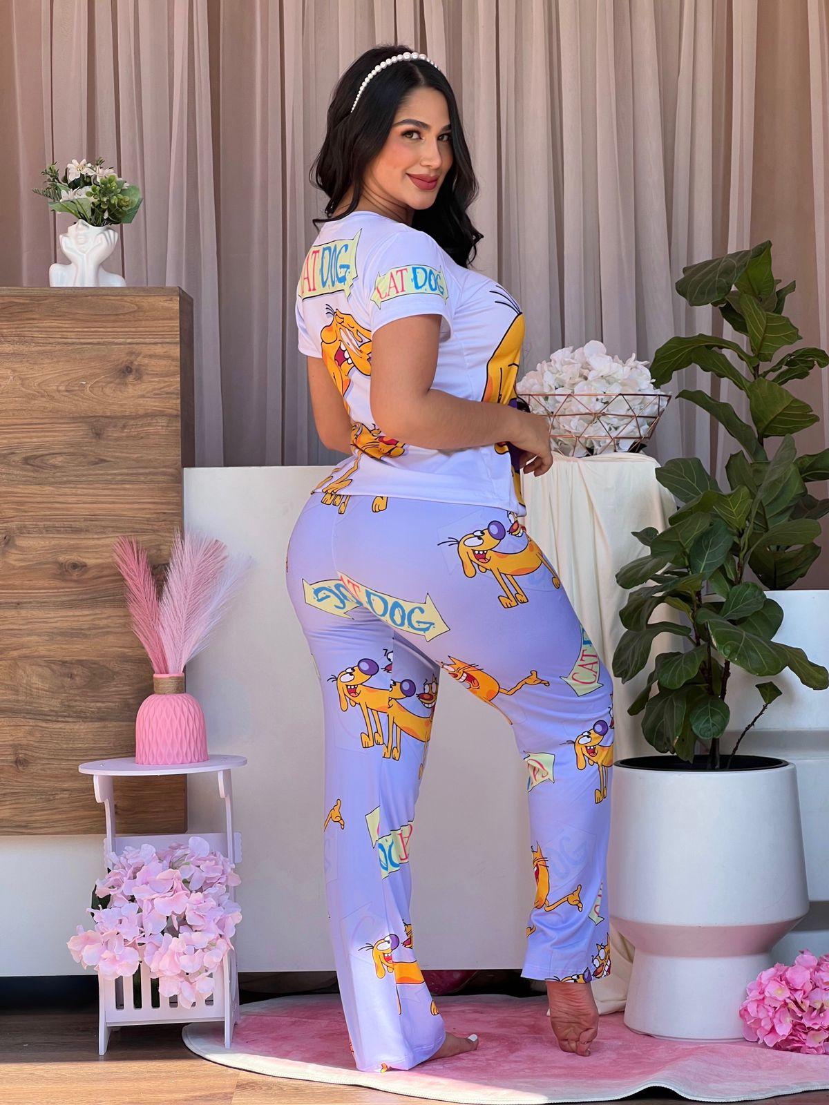 Pijama Pantalón Camiseta CatDog