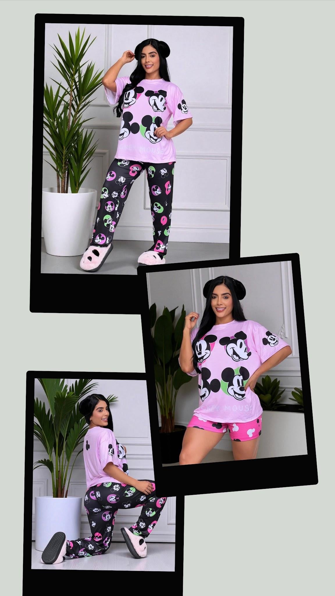 Pijama Trío Mickey Mouse Manchitas