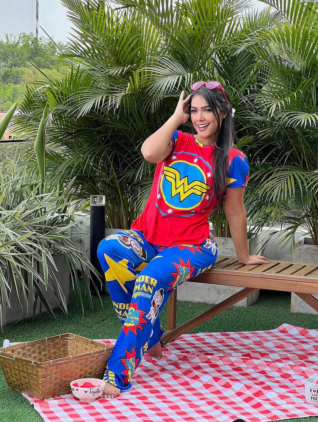 Pijama Pareja Superman y Wonderwoman