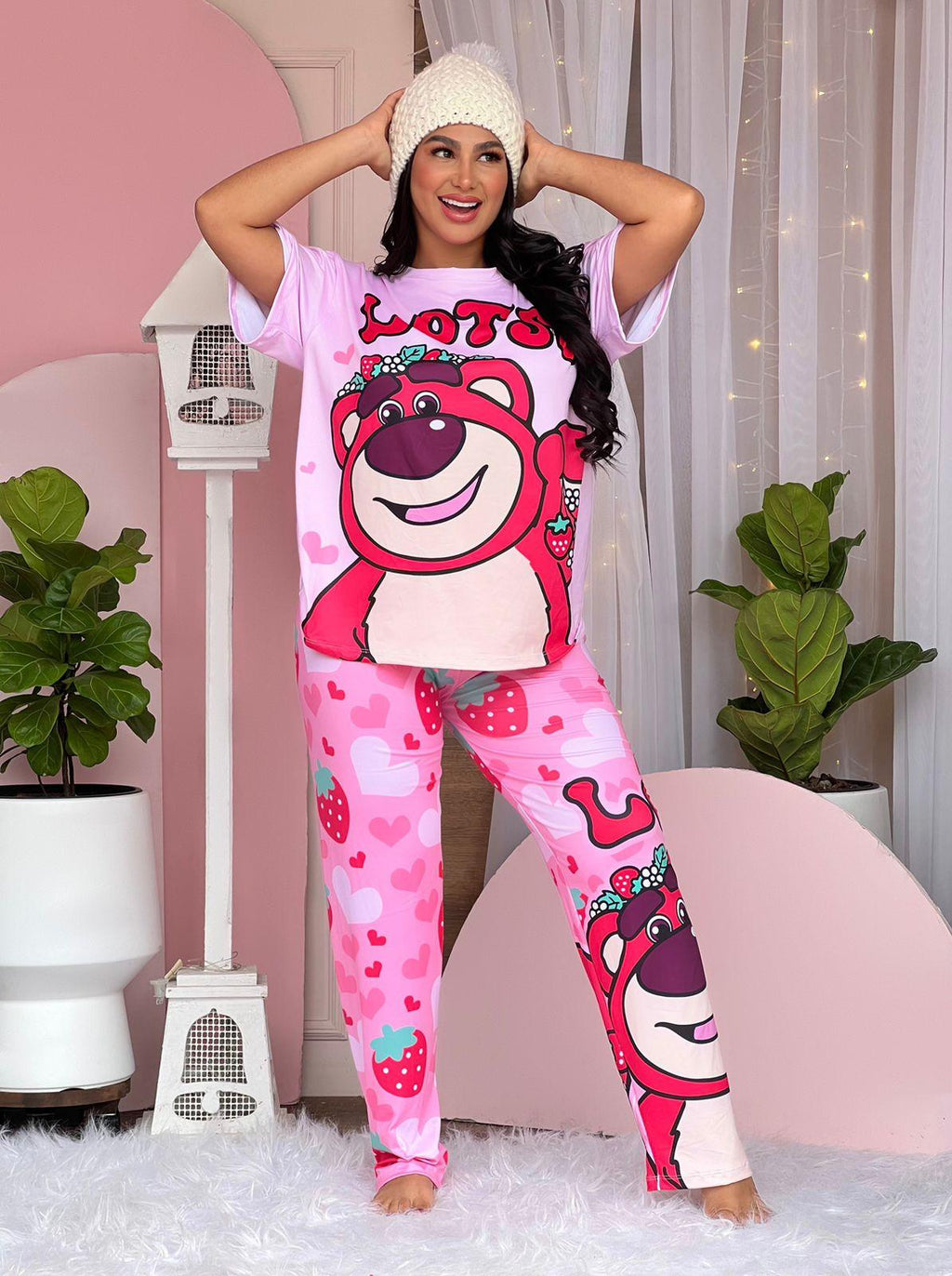 Pijama Trío Lotso Fresas