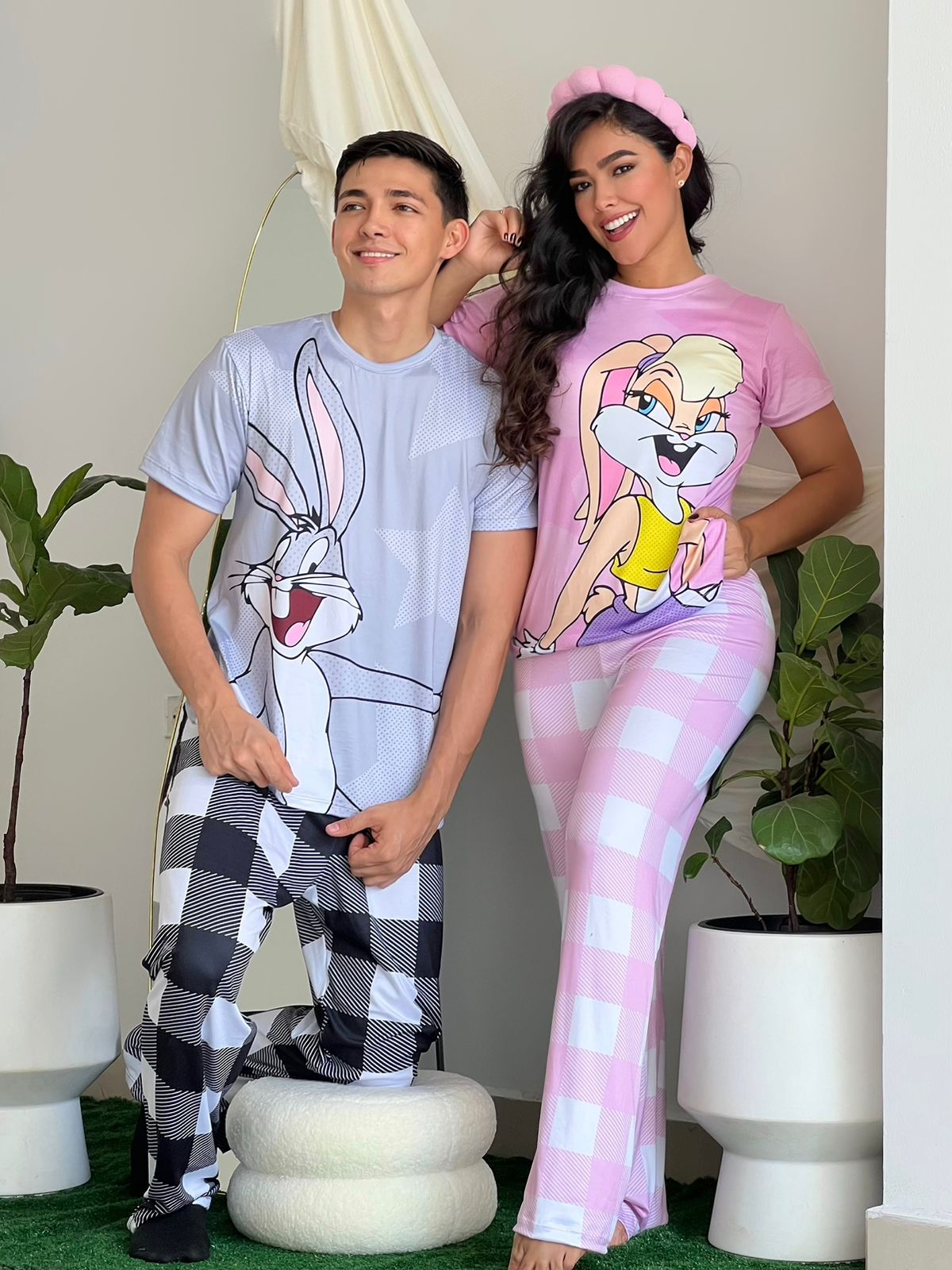 Pijama Pareja Bugs Bunny y Lola Bunny