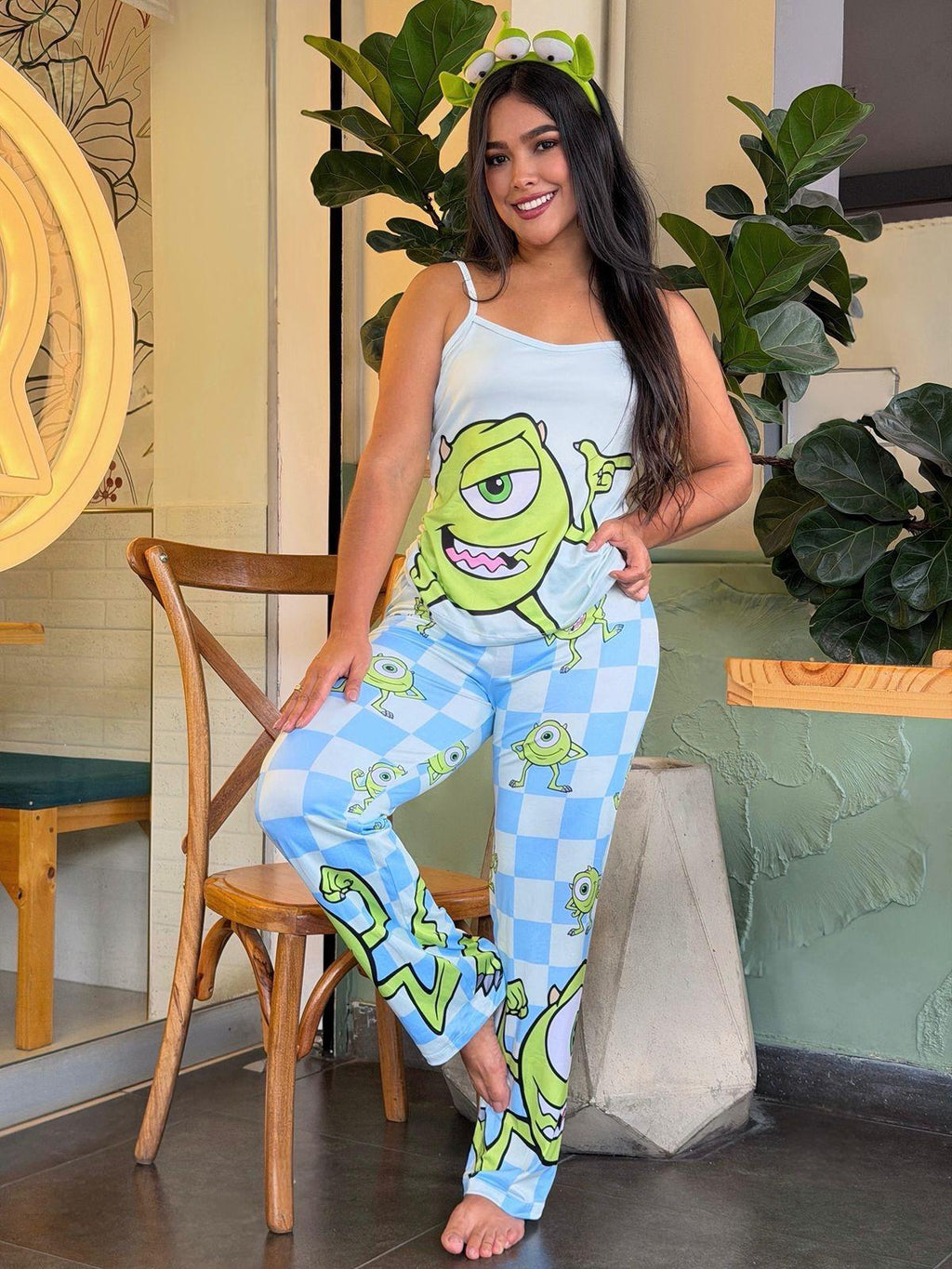 Pijama Pantalón Tira Mike Wazowski Monster Inc